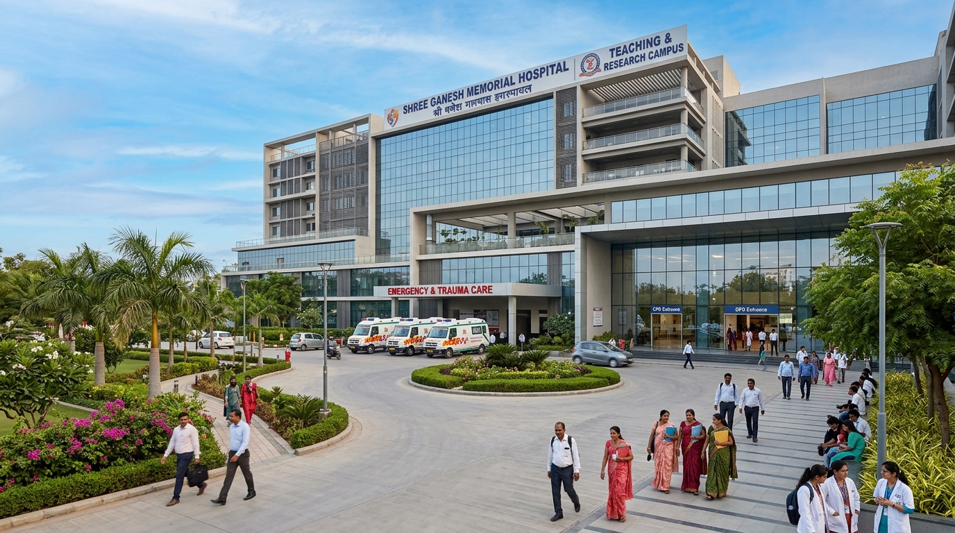 Comprehensive modern multi-specialty teaching hospital campus